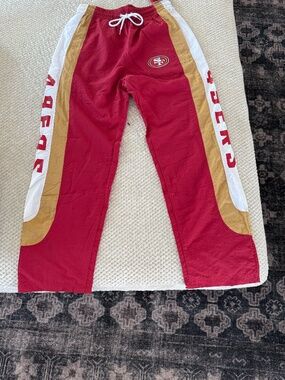 Aeropostale San Francisco 49ers Nylon Track Pants NWT